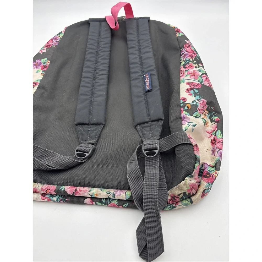 JanSport SuperBreak Backpack Vintage Floral Print Classic Book Bag Multicolor